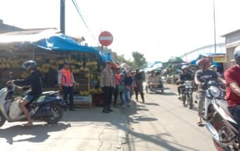 Jelang Idul Adha 1447 H, Polsek Pangkajene Intensifkan Patroli dan Pengaturan Lalu Lintas di Pasar Sentral Pangkep