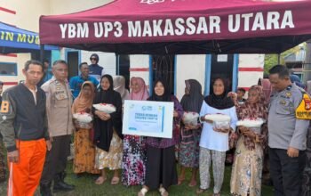 Bhabinkamtibmas Polsek Balocci Hadiri Kegiatan Tebar Berkah Daging 1447 H di Kantor PLN Ranting Balocci
