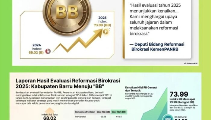 Barru Naik Kelas, Raih Predikat BB dalam Reformasi Birokrasi 2025