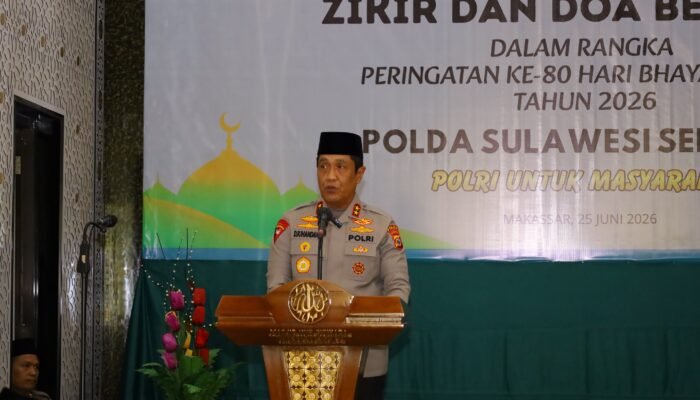 Perkuat Spirit Pengabdian, Polda Sulsel Gelar Dzikir dan Doa Bersama Peringati Hari Bhayangkara ke-80