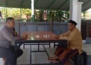 Bhabinkamtibmas Polsek Pangkajene Ajak Warga Aktifkan Kembali Siskamling demi Jaga Kamtibmas