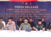 Ditreskrimum Polda Sulsel Gelar Konferensi Pers Pengungkapan Tindak Pidana Pencurian dengan Pemberatan dan Penadahan