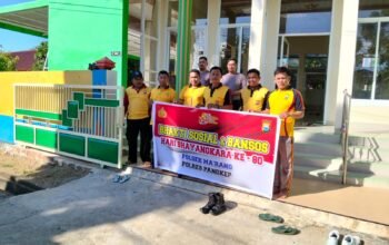 Sambut HUT Bhayangkara Ke-80, Polsek Ma’rang Gelar Bakti Religi di Masjid Ibnu Sabil SMP Negeri 1 Ma’rang