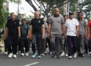 Hari Bhayangkara di Pinrang: Olahraga Bareng Kompak Jaga Daerah Tetap Kondusif