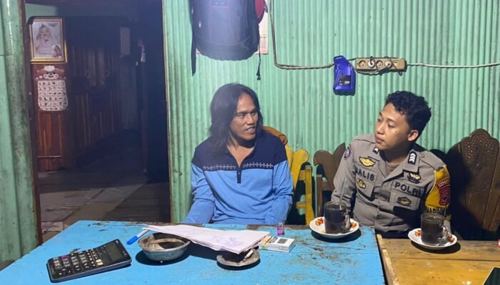 Bhabinkamtibmas Polsek Mandalle laksanakan giat sambang warga binaan pastikan wilayah dalam keadaan aman