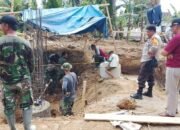 Bhabinkamtibmas Mappasaile Pantau Pembangunan Jembatan Gantung, Wujud Sinergi TNI-POLRI Dukung Infrastruktur Desa