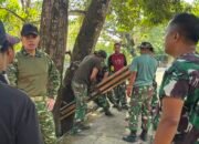 Dandim 1421/Pangkep Tinjau Langsung Pembuatan Jembatan Gantung dan Jembatan Beton Garuda di Wilayah Pangkep