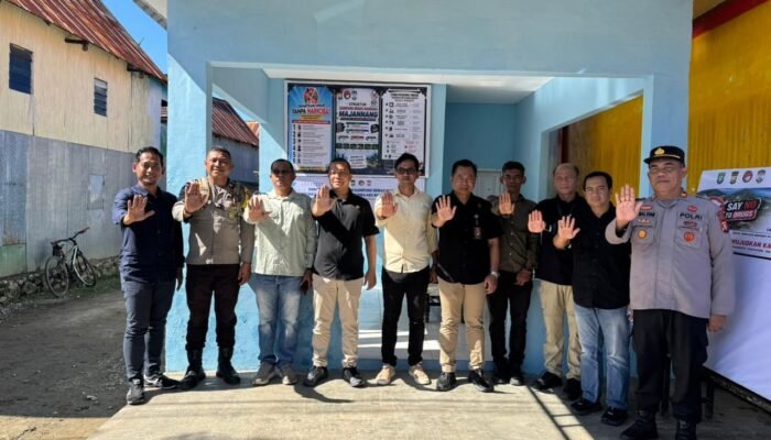 Tim Ditresnarkoba Polda Sulsel Nilai Kampung Bebas Narkoba di Desa Bulu Cindea Pangkep