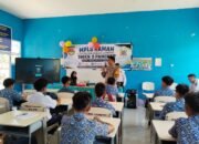 Bhabinkamtibmas Beri Penyuluhan Hukum kepada Siswa Baru SMKN 9 Pangkep, Tekankan Bahaya Judi dan Narkoba