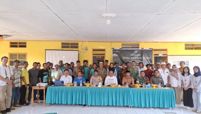 Sosialisasi Batas kawasan hutan desa Bantimurung yang di laksanakan oleh Dinas kehutanan provinsi Sulawesi Selatan.
