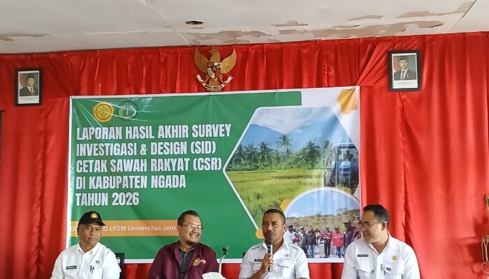 Kementan Bakal Cetak 1000 Lebih Hektar Sawah Rakyat di Ngada