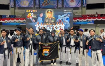 Kontingen Taekwondo Polda Sulsel Raih 9 Medali pada Kejuaraan Kapolri Cup Banten 2026