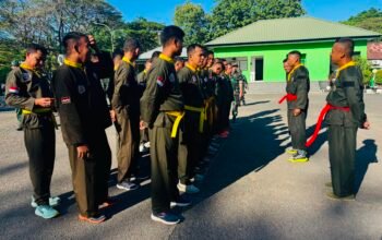 Kodim 1421/Pangkep Tingkatkan Kemampuan Bela Diri Prajurit Melalui Latihan Pencak Silat Militer