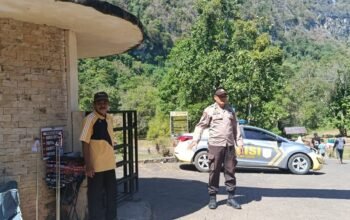 Ps Ka SPK II Polsek Balocci Pantau Objek Wisata Sumpang Bita, Pastikan Keamanan Pengunjung Tetap Terjaga