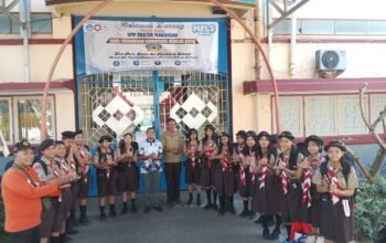 SMP Frater Makassar Mengutus 19 Calon Pramuka Garuda Mengikuti Persami di Pantai Akkarena