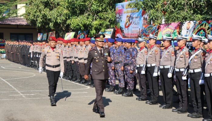Polres Pangkep Gelar Upacara Hari Bhayangkara ke-80 Secara Khidmat