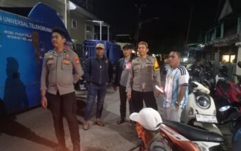 Personel Polsek Pangkajene Amankan Pesta Pernikahan Warga di Kelurahan Jagong