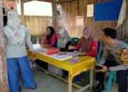 Bhabinkamtibmas Polsek Pangkajene Pantau Cek Kesehatan Gratis di Posyandu ILP Beringin