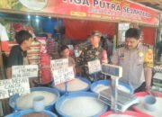 Bhabinkamtibmas Mappasaile Bersama Tiga Pilar Pantau Harga Beras di Pasar Sentral Pangkajene