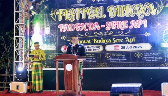 Wabup Barru Buka Festival Mappadendang dan Tari Sere Api, Dorong Gattareng Jadi Destinasi Wisata Budaya Unggulan