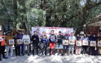 Kunjungan kerja Bapak Kapolda Sulsel bersama rombongan di Pulau Pannambungan Kel. Mattirosompe Kec. Liukang Tupabiring Kab. Pangkep