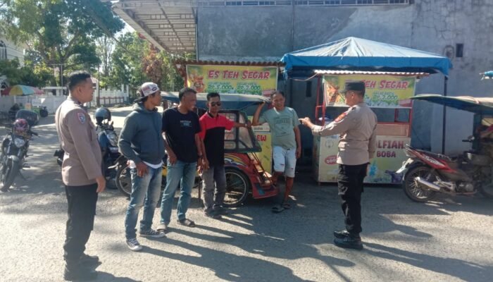 Patroli Dialogis, Personel Polsek Pangkajene Ajak Warga Jaga Kamtibmas
