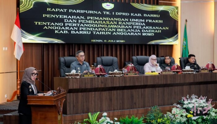 Bupati Barru Sampaikan Pertanggungjawaban APBD 2025, Kabupaten Barru Pertahankan Opini WTP ke-11 Berturut-turut