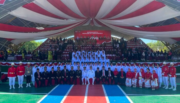 Bupati Pangkep Pimpin Upacara Detik-Detik Peringatan HUT ke-81 Kemerdekaan RI