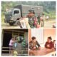 Satgas Pamtas RI-Malaysia Yonarmed 19/Bogani Gelar Jumat Peduli, Berikan Sembako dan Layanan Kesehatan Gratis