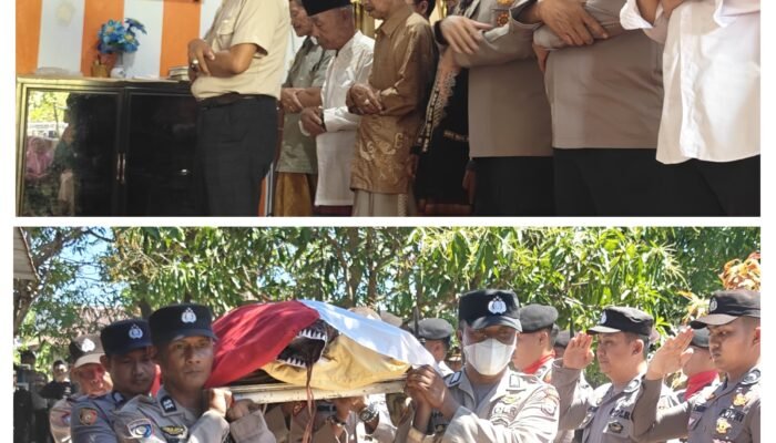 Kapolres Pangkep Hadiri Pemakaman Dinas Almarhum Ipda (Purn) Andi Subhan Yunus
