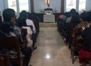 Bhabinkamtibmas Polsek Pangkajene Amankan Ibadah Mingguan Jemaat GKSS Klasis Mapatuwo