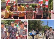 Kapolsek Balocci Dampingi Kapolres Pangkep dalam Peresmian Jembatan TNI-Polri di Kampung Jennae