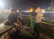 Personel Polsek Pangkajene Intensifkan Patroli Blue Light, Antisipasi Kriminalitas Malam Hari