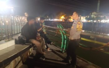 Personel Polsek Pangkajene Intensifkan Patroli Blue Light, Antisipasi Kriminalitas Malam Hari