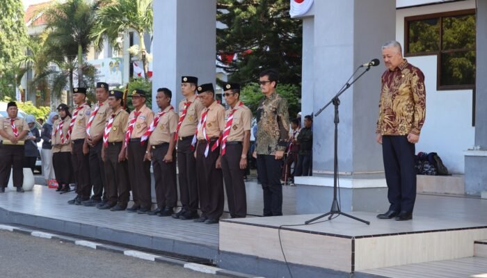 Bawa Nama Daerah ke Tingkat Nasional 71 Anggota Kontingen Pramuka Pinrang Resmi Dilepas ke Jamnas XII