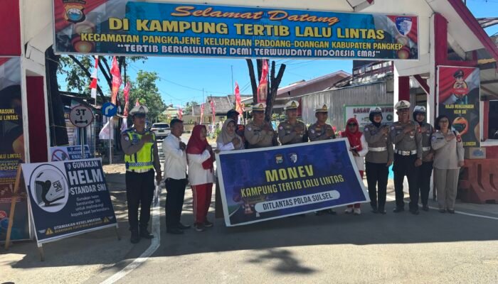 Ditlantas Nilai Kampung Tertib Lalu Lintas di Pangkep, Dorong Budaya Keselamatan