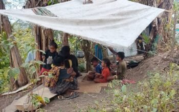 Bertahan di Tenda Terpal dan Karung Bekas, Warga Terisolir Bora Blupur Sikka Melewati Malam Tanpa Listrik