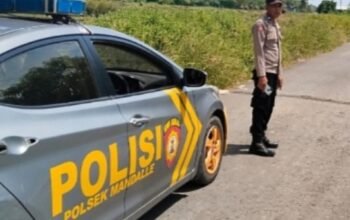 Polsek Mandalle Gelar Patroli Sore Hari Untuk Jaga Kamtibmas