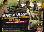 Kapolsek Balocci Silatuhrahmi denganMasyarakat dan Security, Perkuat Sinergitas Keamanan