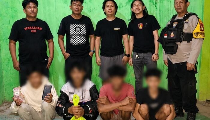 Polsek Balocci Ungkap Dugaan Pencurian Tonasa Mart, Empat Terduga Pelaku Diamankan