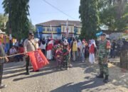 Pawai TK dan PAUD se-Kecamatan Balocci Meriahkan HUT RI, Polsek Balocci Lakukan Pengamanan