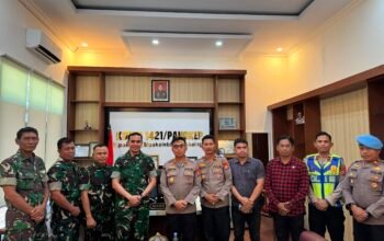 Kapolres Pangkep Silaturahmi ke Kodim 1421 Pangkep, Perkuat Sinergitas TNI-Polri