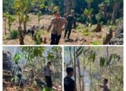 Tembus Medan Terjal Pegunungan Coppo Tompong, Kapolsek Mandalle Pimpin Langsung Pemadaman Karhutla 70 Are