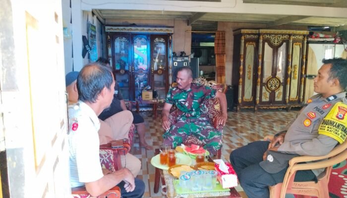 Bhabinkamtibmas Pulau Kulambing Sambangi Warga, Sampaikan Imbauan Cegah Kebakaran