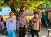 Bhabinkamtibmas Polsek Liukang Kalmas Sambangi Warga, Sampaikan Imbauan Kamtibmas dan Cegah Karhutla