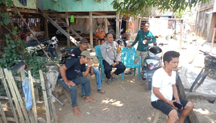 Cegah Karhutla, Bhabinkamtibmas Kalabbirang Sampaikan Imbauan kepada Warga