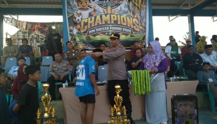 Penutupan PORODI DDI 2026 Berlangsung Aman, Polsek Pangkajene Pastikan Kamtibmas Kondusif