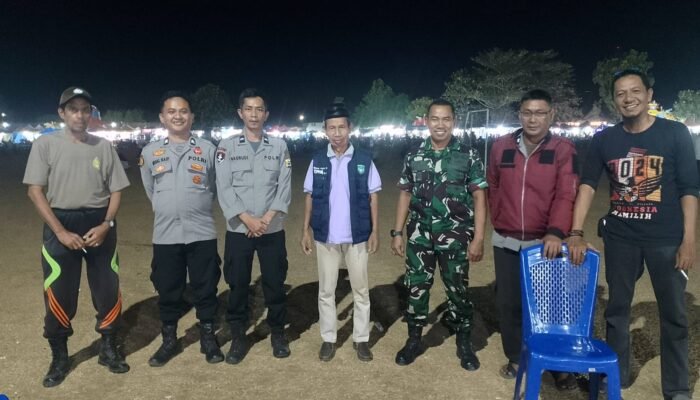 Polsek Minasatene Amankan Pasar Malam, Imbau Pengunjung Jaga Kamtibmas