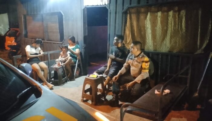 Polsek Mandalle Gelar Patroli Malam Cegah Gangguan Kamtibmas