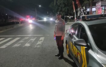 Antisipasi Laka Lantas dan Tindak Kriminalitas, Polsek Mandalle Intensifkan Patroli malam